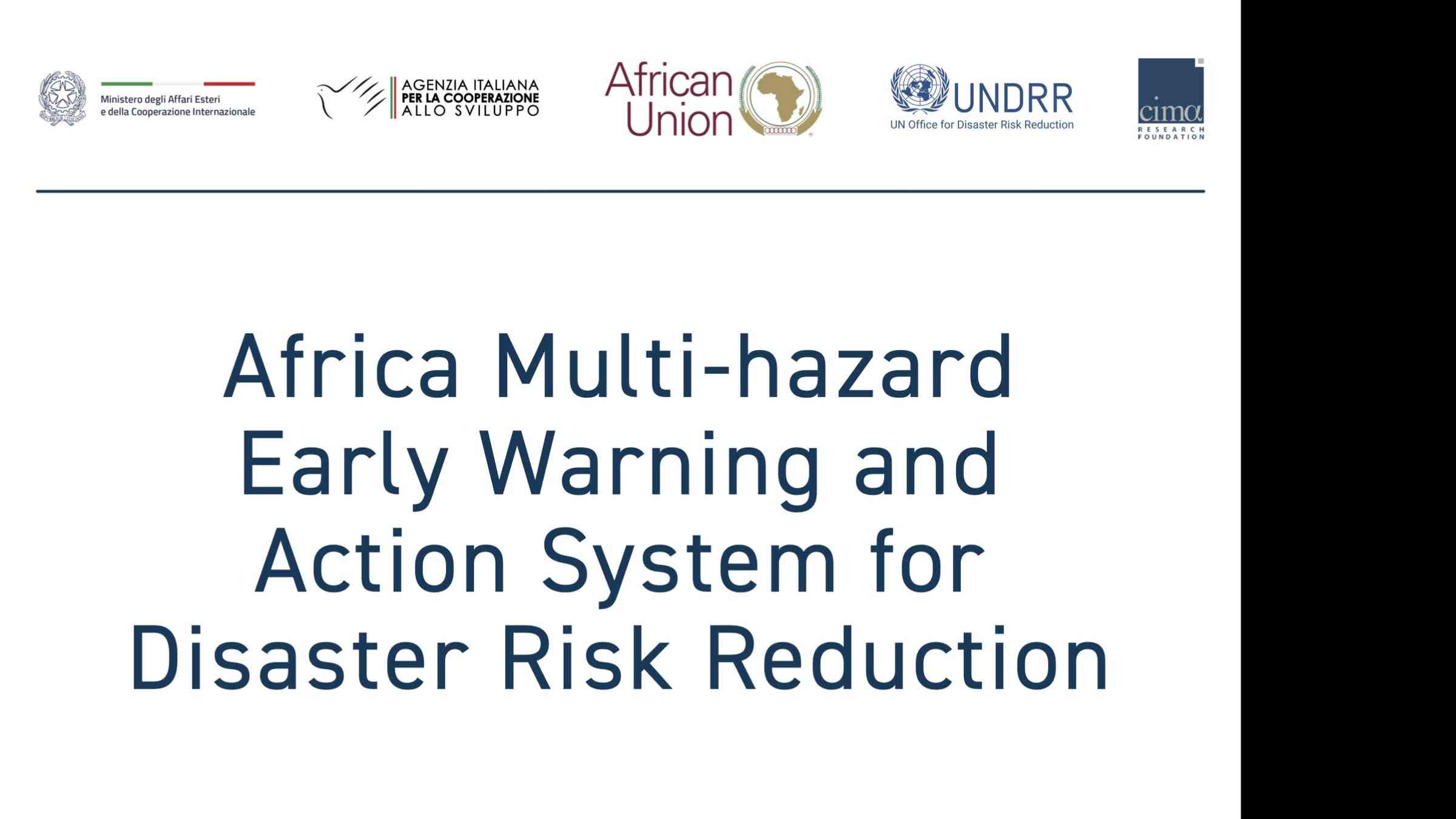 Africa Multi-hazard Early Warning and Action System for Disaster Risk Reduction
